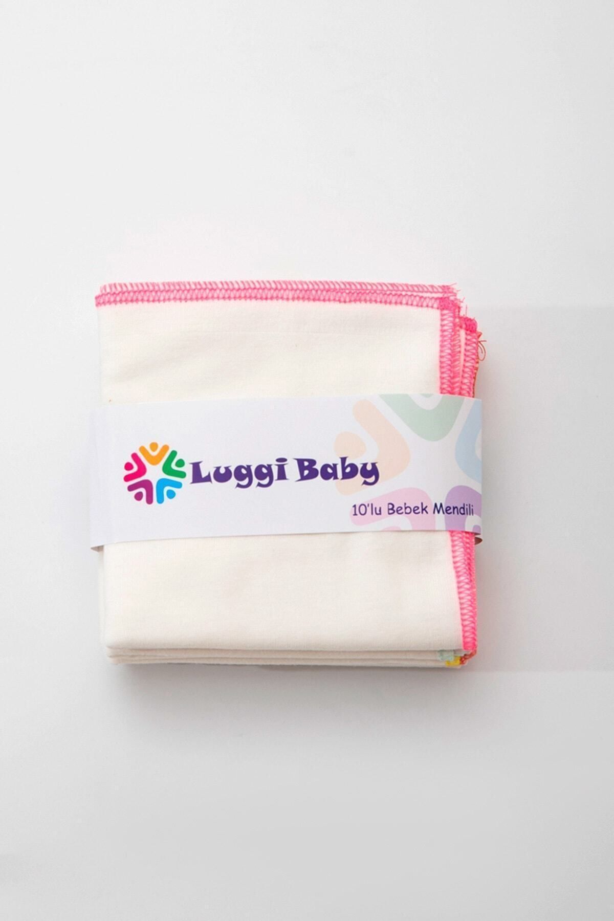 Kız Pamuklu 10lu Bebek Mendili 4268-k Bebek Ağız Bezi