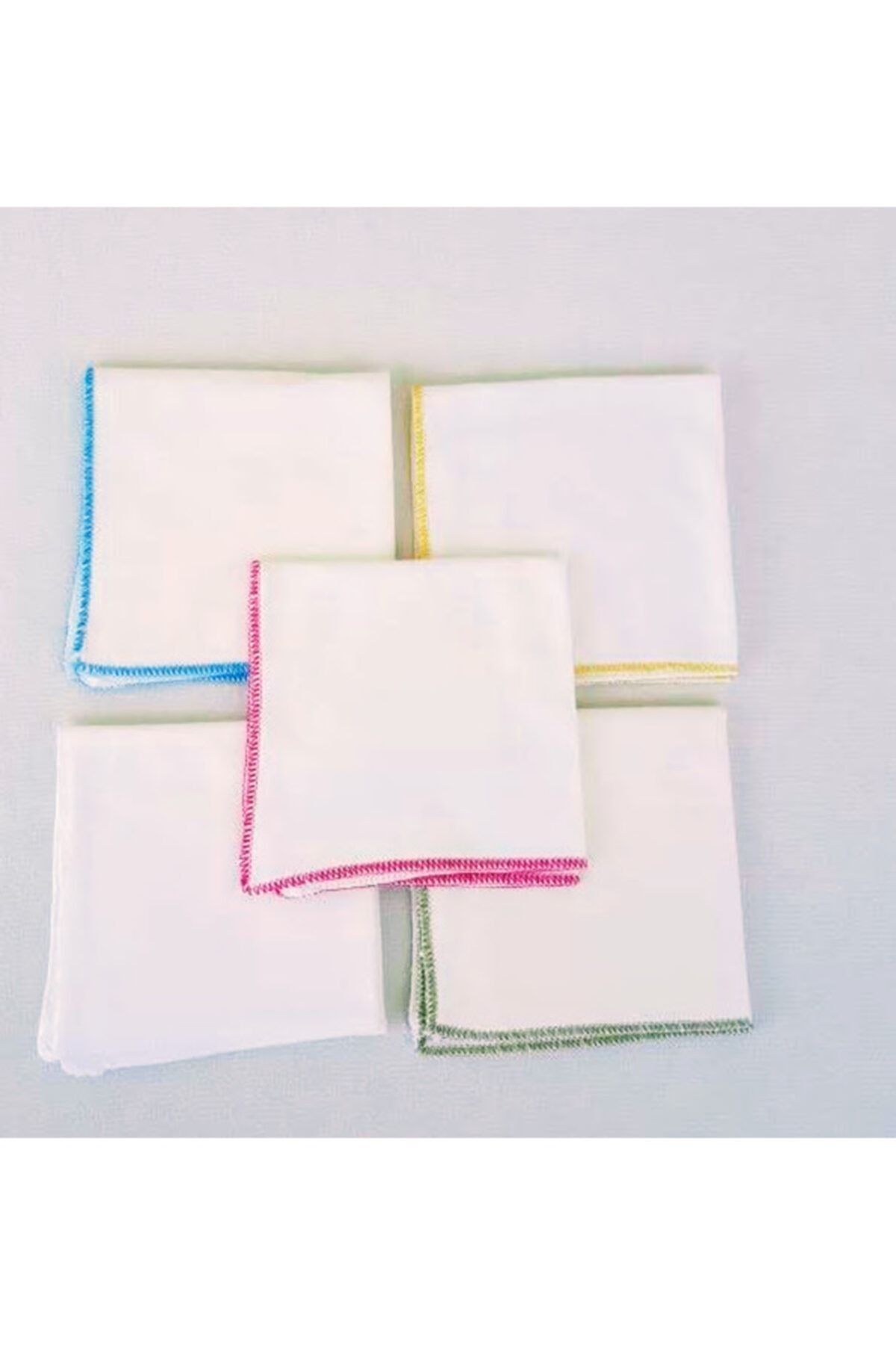 5'li Kız Erkek Bebek %100 Pamuk Ağız Mendili