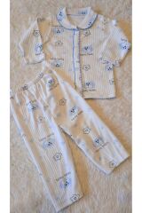 Bebek zıbın takımı kalpli desen organik kumaş 2li takım