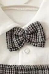 Erkek Bebek Kahverengi Salopet Takım