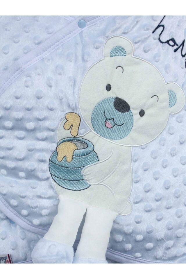 Mavi Bebek Ayıcıklı Nohut Kundak