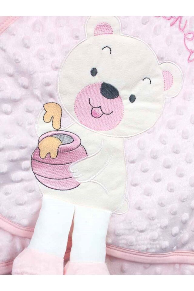 Pembe Kız Bebek Ayıcıklı Nohut Kundak