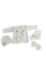 5'Li Lüks Hastane Çıkış Seti / Bebek Kıyafeti