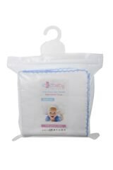 Ekebaby 10'lu Mavi [22*22] Ebat Penye Bebek Ağız Mendili