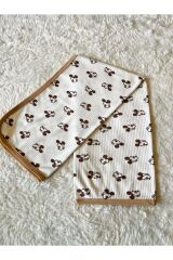 Fitilli Tek Katlı Mickey Mouse Bebek Kundak Battaniye