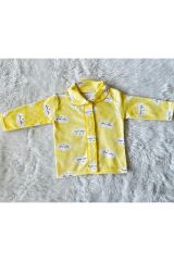 Sarı Bulutlu Komple Çıtçıtlı Kız Erkek Bebek Takım