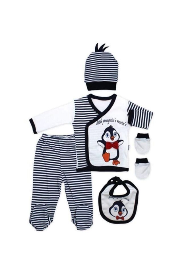 Bebek Penguen Figürlü Set 5'li Mavi - Yeni Doğan