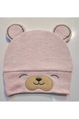 Siyah Beyaz Kırmızı 3’'lü Mickey Mouse Figürlü Kız Erkek Bebek Çocuk Penye Şapka Bere