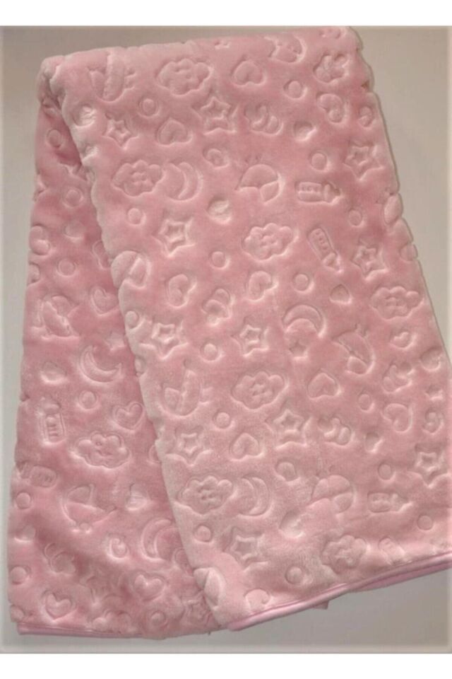 Kız-erkek Bebek Çocuk Star Baby Kabartmalı Battaniye 90x100 Pembe - 100 X 120