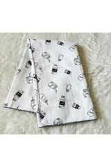 Siyah Milk Müslin Kız Erkek Bebek Kundak Battaniye