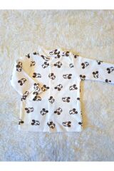 Mickey desenli 2li bebek takım yenidoğan organik kız ve erkek bebek takım