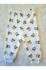 Mickey desenli 2li bebek takım yenidoğan organik kız ve erkek bebek takım