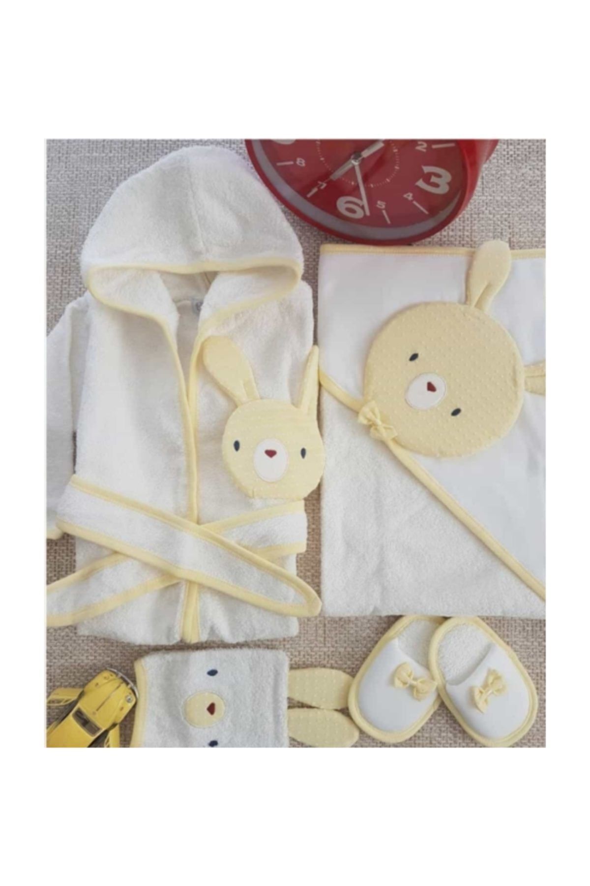 Kız- Erkek Bebek (Unisex) Havlu Bornoz Seti - 100833 Bebek Doğum Hediyesi