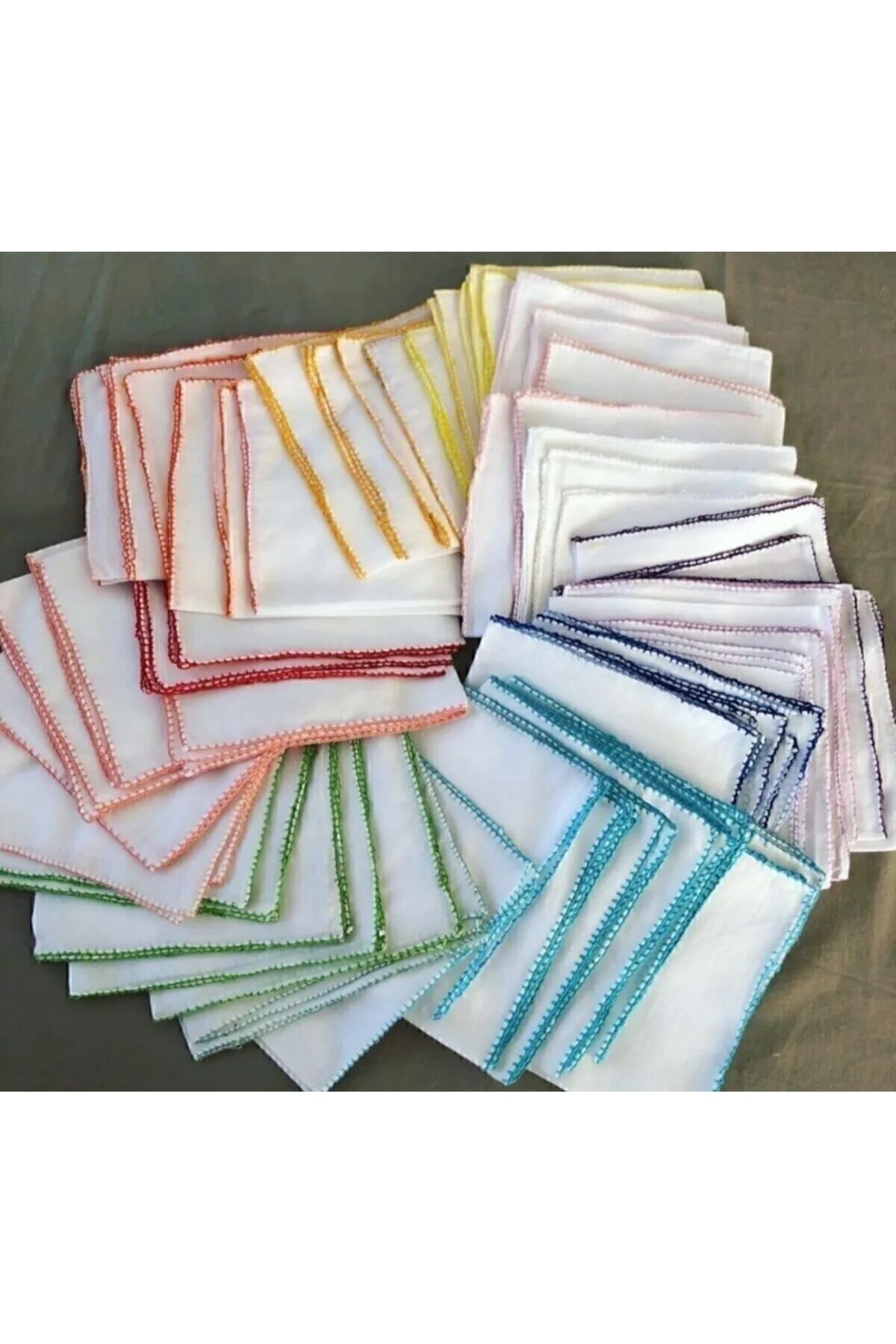 10 Adet Penye Bebek Ağız Mendili 20*20cm Kız Bebek %100 Pamuklu