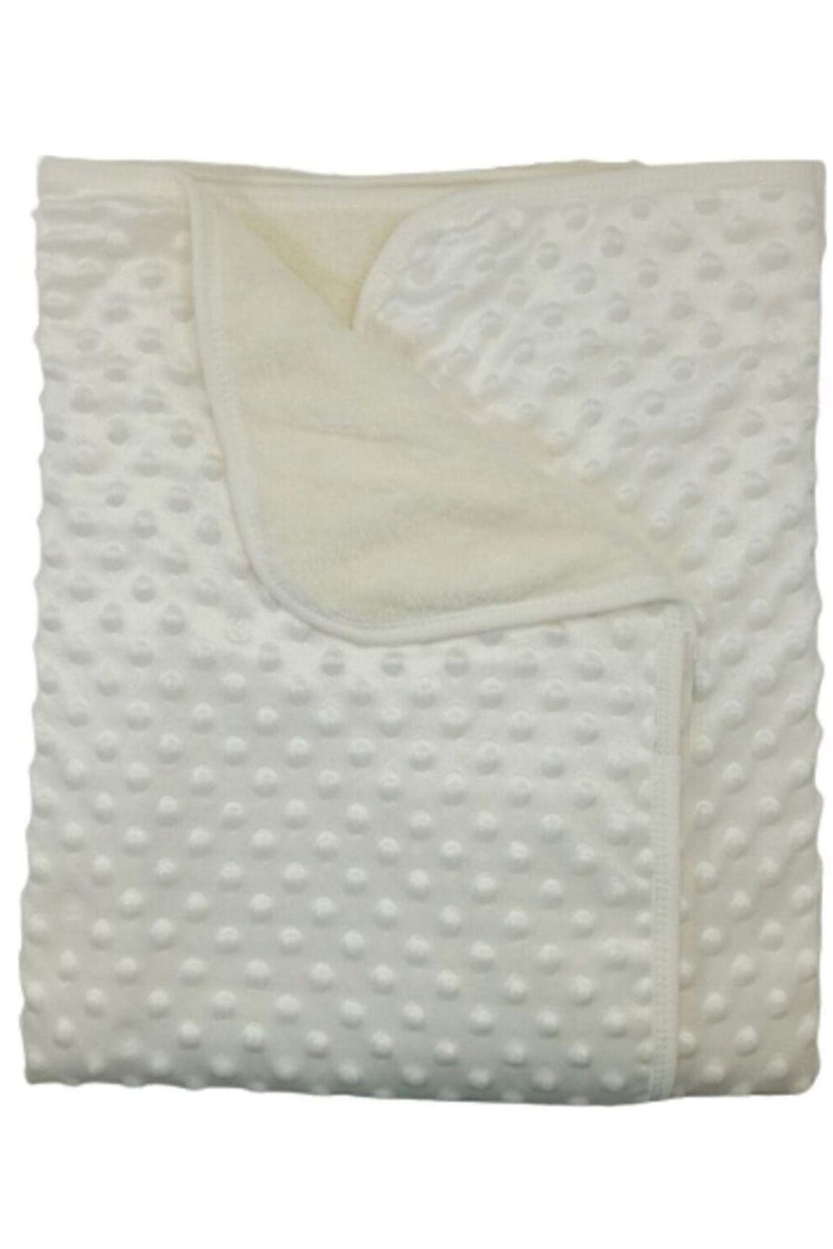 MaVİ Nohut Kumaş Arka Yüzü Welsoft Kumaştan Bebek Kundak Battaniye