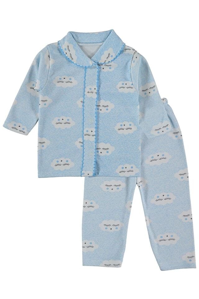 Dama Unisex Bebek Mavi Takım Mavi - 0-3 Ay