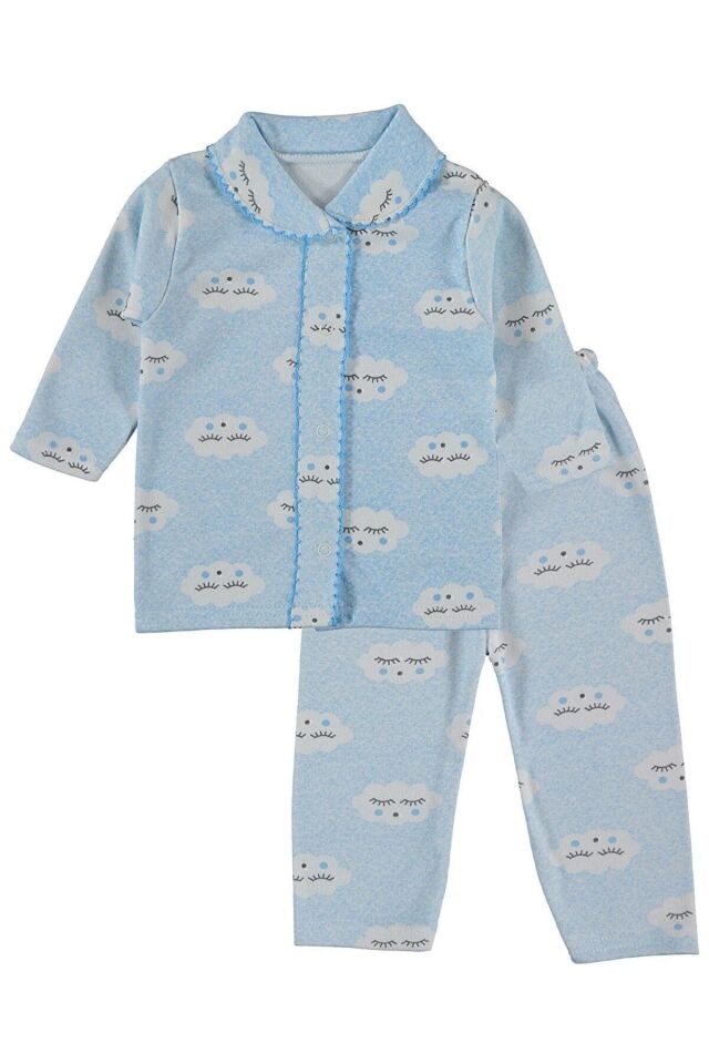 Dama Unisex Bebek Mavi Takım Mavi - 0-1 Ay