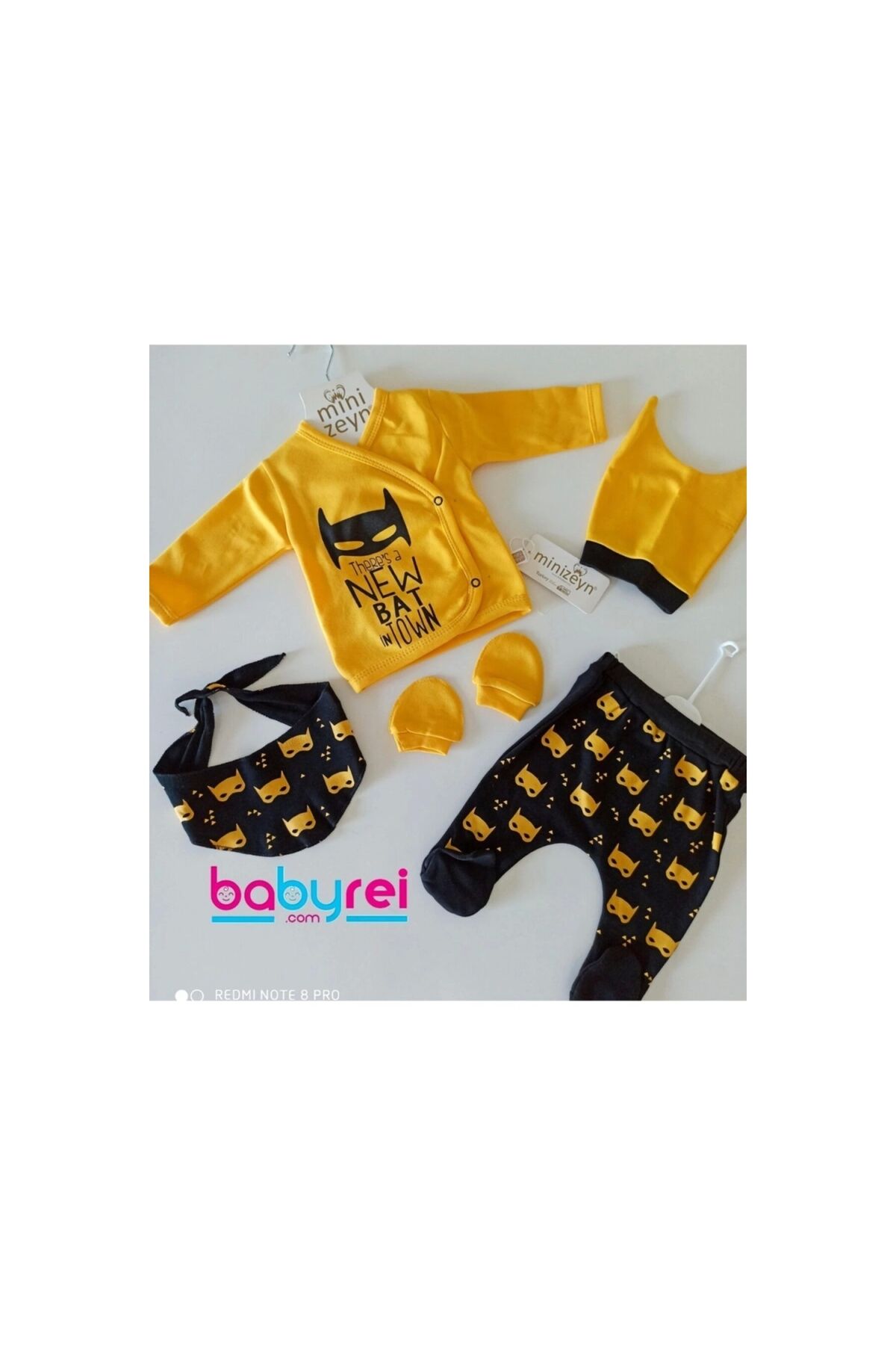 Minizeyn Batman 5 Parça Bebek Takım