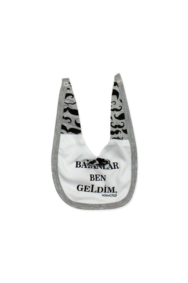 Bayanlar Ben Geldim 5 Li Yenidoğan erkek  Bebek Hastane Çıkışı Seti K542 Beyaz - Yeni Doğan
