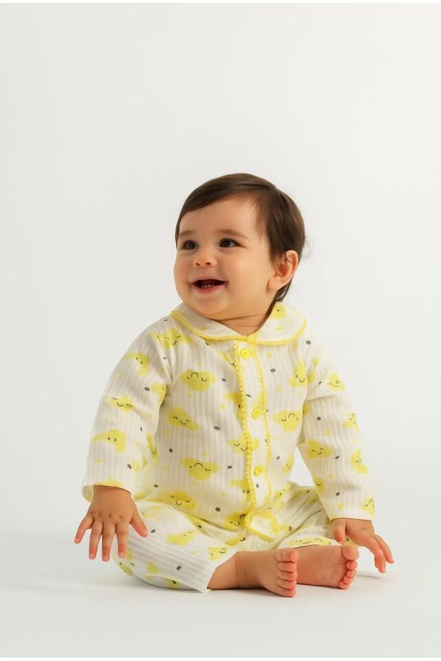 Mavi Baby Ayıcık Desenli 6 Parça Battaniyeli Yenidoğan Pamuk Takım Hastane Çıkışı Kafkas Turuncu Ayıcık - 6-9 Ay