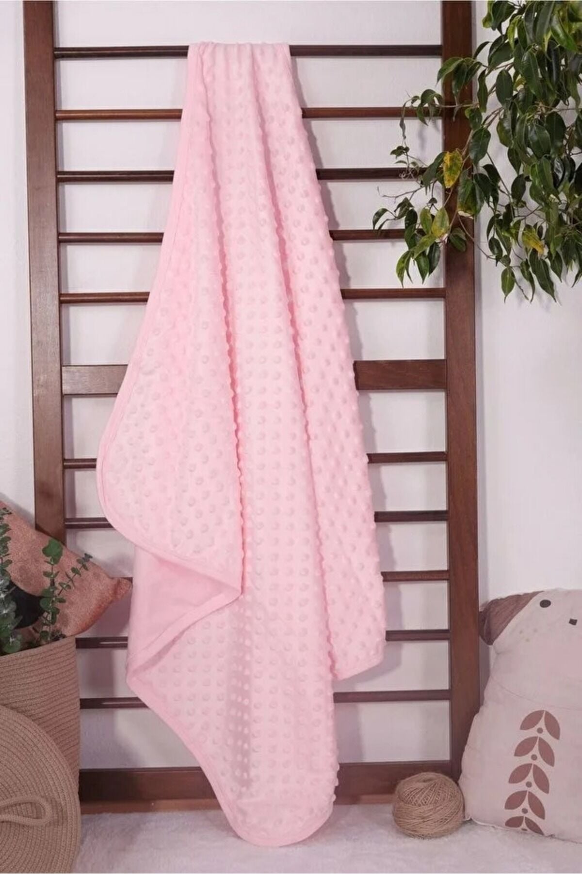 Nohut Battaniye Ekru Görseldeki Modelin Aynısı Gelmektedir Pembe - 90 X 100