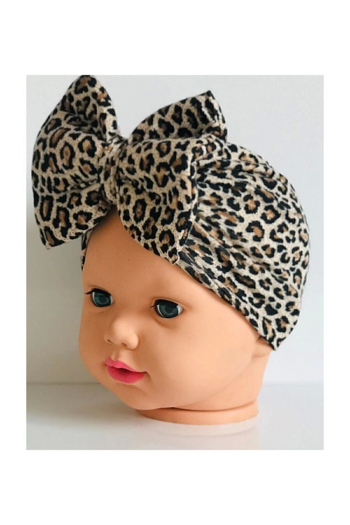 Kurdelalı Çift Katlı Bebek Bone Bandana