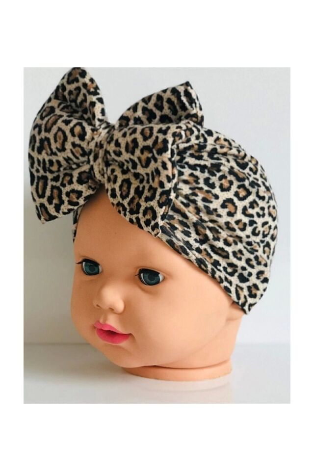 Kurdelalı Çift Katlı Bebek Bone Bandana
