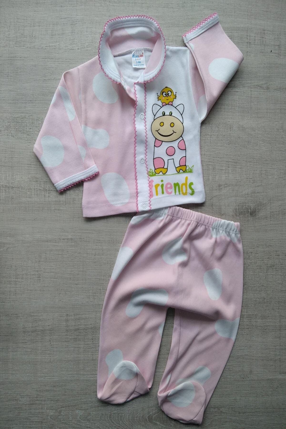Çıtçıtlı Kız Bebek Takımı