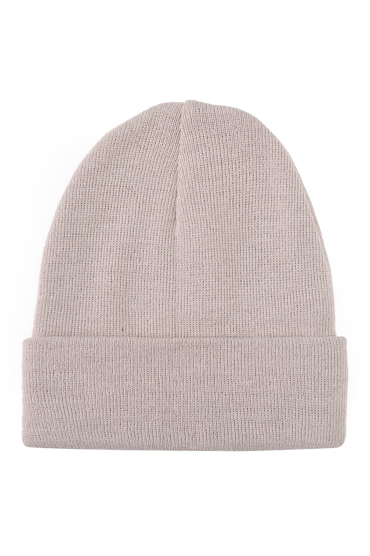 Basic Bere Şapka Triko Sonbahar Kışlık Vizon Unisex