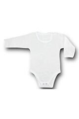 5li Bebek Uzun Kollu Atlet Body Ribana Beyaz Beyazzz - 1 Yaş