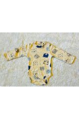 Mavi Baby Ayıcık Desenli 6 Parça Battaniyeli Yenidoğan Pamuk Takım Hastane Çıkışı Kafkas Mavi Ayıcık - 0-3 Ay
