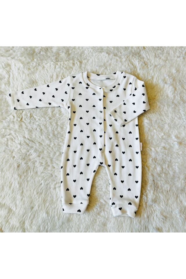 Yeşil Organik Kız Erkek Bebek Pamuk Kumaş Çıtçıtlı Tulum 2Likalp - 6-9 Ay