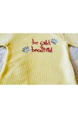 Mavi Baby Ayıcık Desenli 6 Parça Battaniyeli Yenidoğan Pamuk Takım Hastane Çıkışı Beautiful Sarı - 3-6 Ay