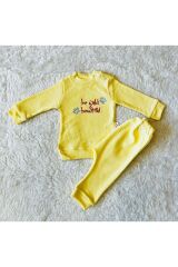 Mavi Baby Ayıcık Desenli 6 Parça Battaniyeli Yenidoğan Pamuk Takım Hastane Çıkışı Beautiful Sarı - 3-6 Ay
