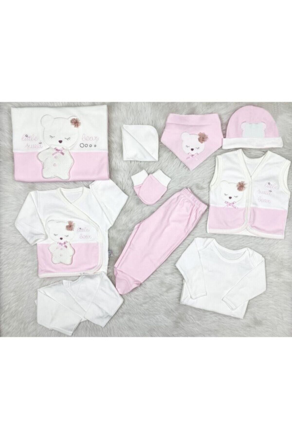 Kız Bebek Beyaz Pembe10'lu Little Baby Hastane Çıkışı 660