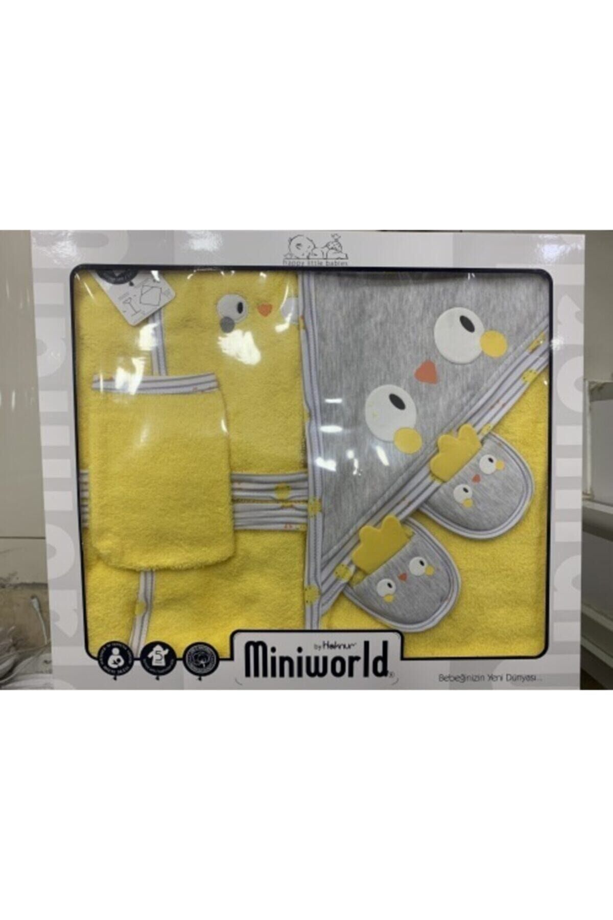 Unisex Bebek Sarı Tavuk Banyo Seti