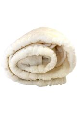 Kuzum Bebe Premium Kabartmalı Peluş Bebek Battaniyesi Krem Not. (MEVSİMLİK INCEDİR.) Krem - 100 X 120