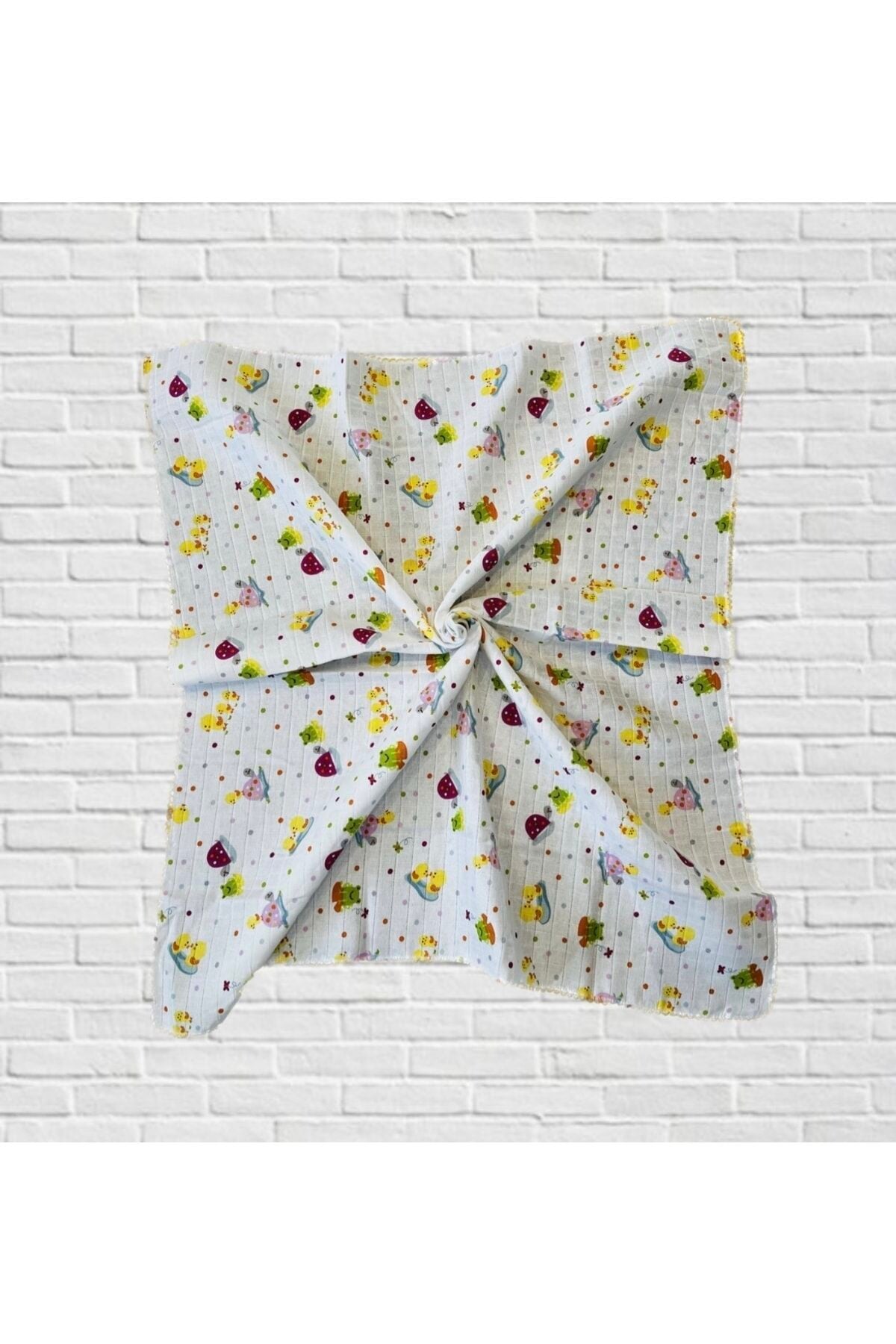 Çok Amaçlı Müslin Örtü 80*90 Cm Bebek & Çocuk & Yeni Doğan Gökkuşağı Müslin Battaniye