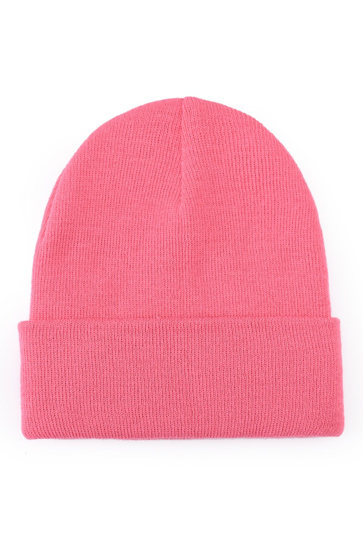 Basic Bere Şapka Triko Sonbahar Kışlık Vizon Unisex Pembe - Standart