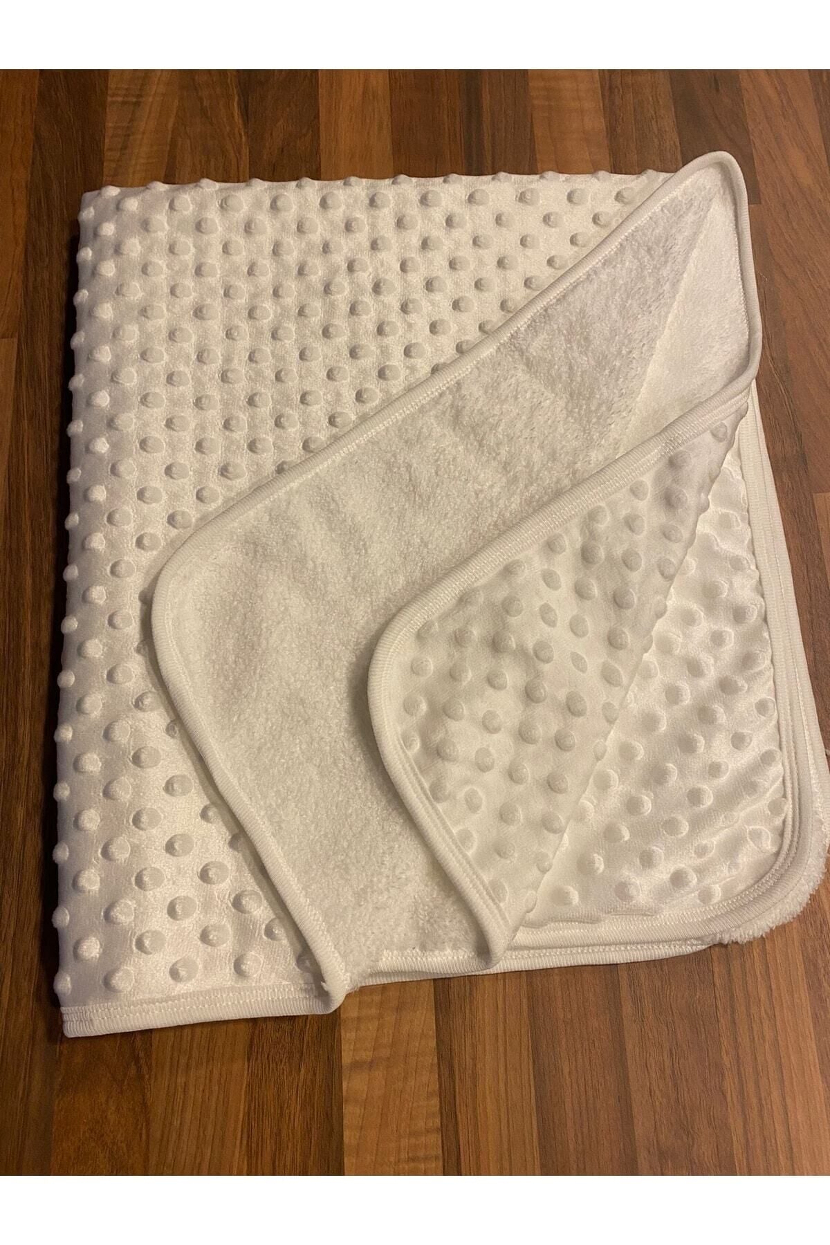 Nohut Bebek Battaniyesi İçi Dolgulu 90x80 Ekru