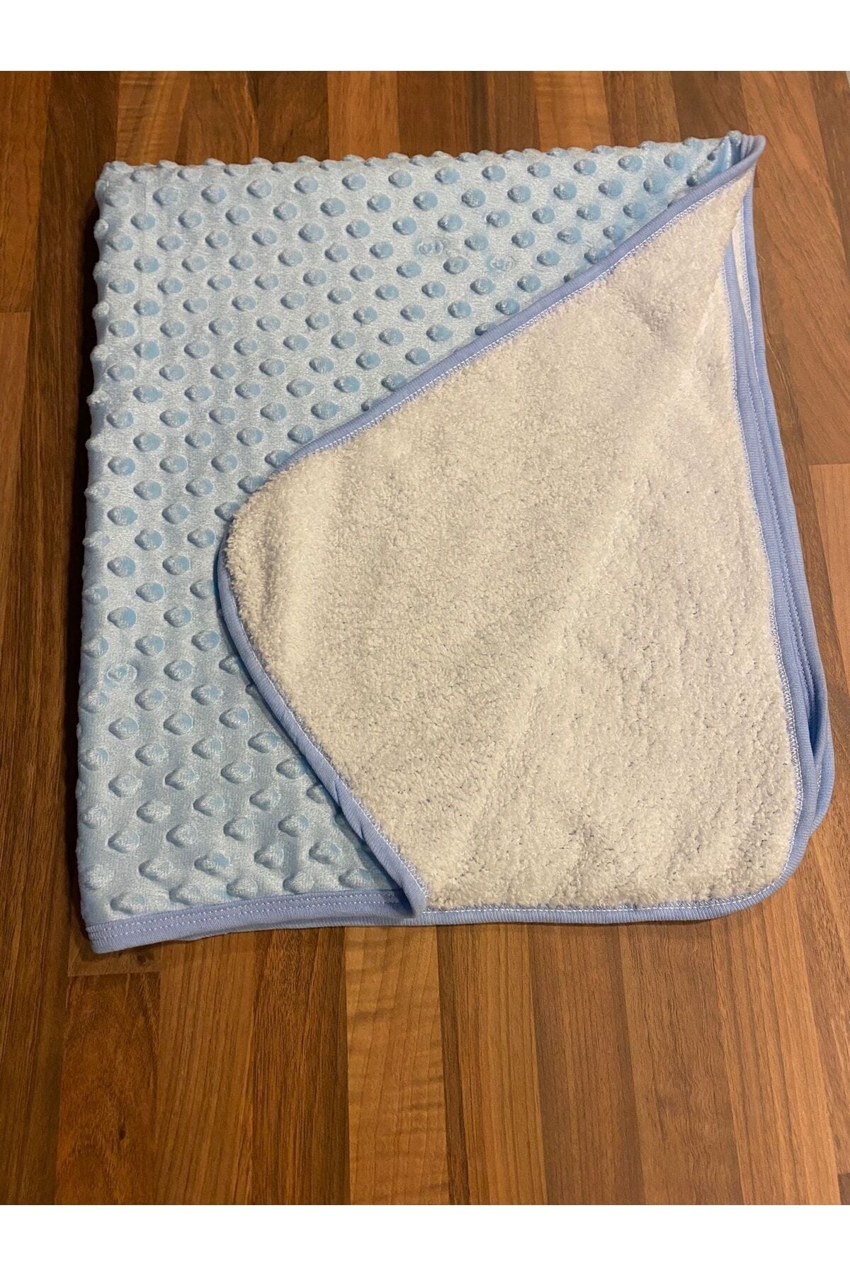 Nohut Bebek Battaniyesi İçi Dolgulu 90x80 Mavi