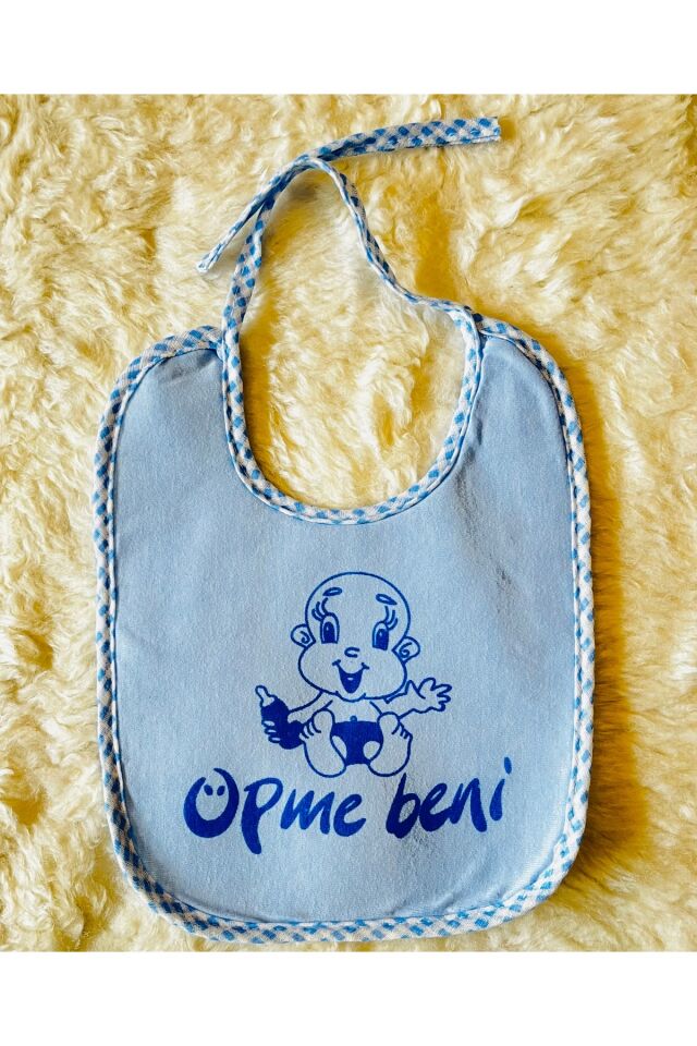6’lı Öpme Beni Baskılı Sıvı Geçirmez Kız Erkek Bebek Önlük