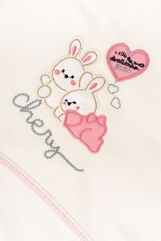 Yenidoğan Pamuklu Bebek Pembe Tavşanlı 11'li Hastane Çıkışı
