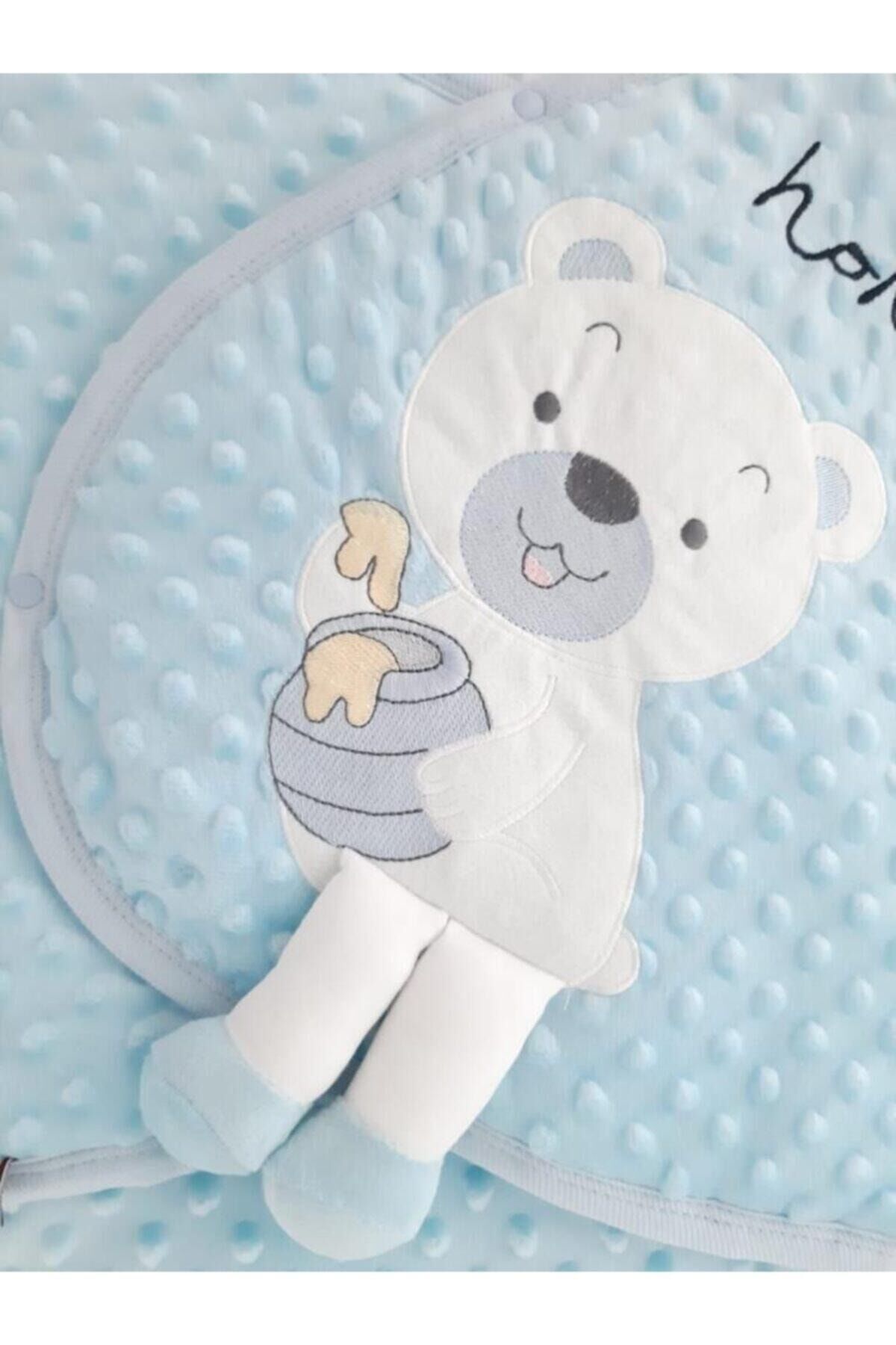 Ekinbutik Kundak Battaniye Örgü Patikli Takım