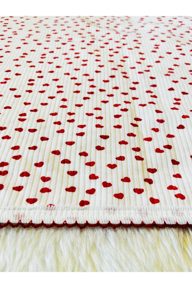 Mavi baby fitilli kumaş organik bebek kundak battaniyesi Kalpli