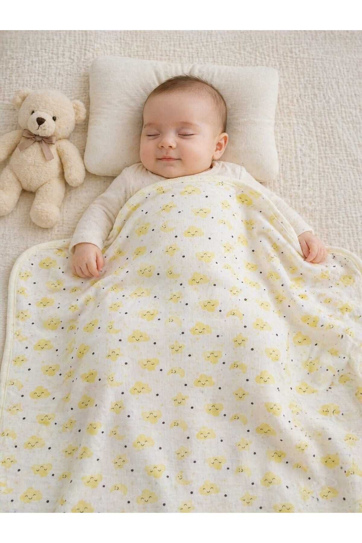 Kahve kalp fitilli kumaş pamuk kundak bebek battaniyesi Kırmızı,Loveayıcık