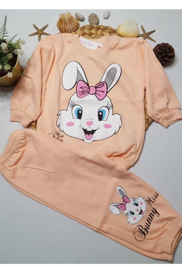 Çocuk Bebek Sweatshirt Alt 2'li Eşofman Takım
