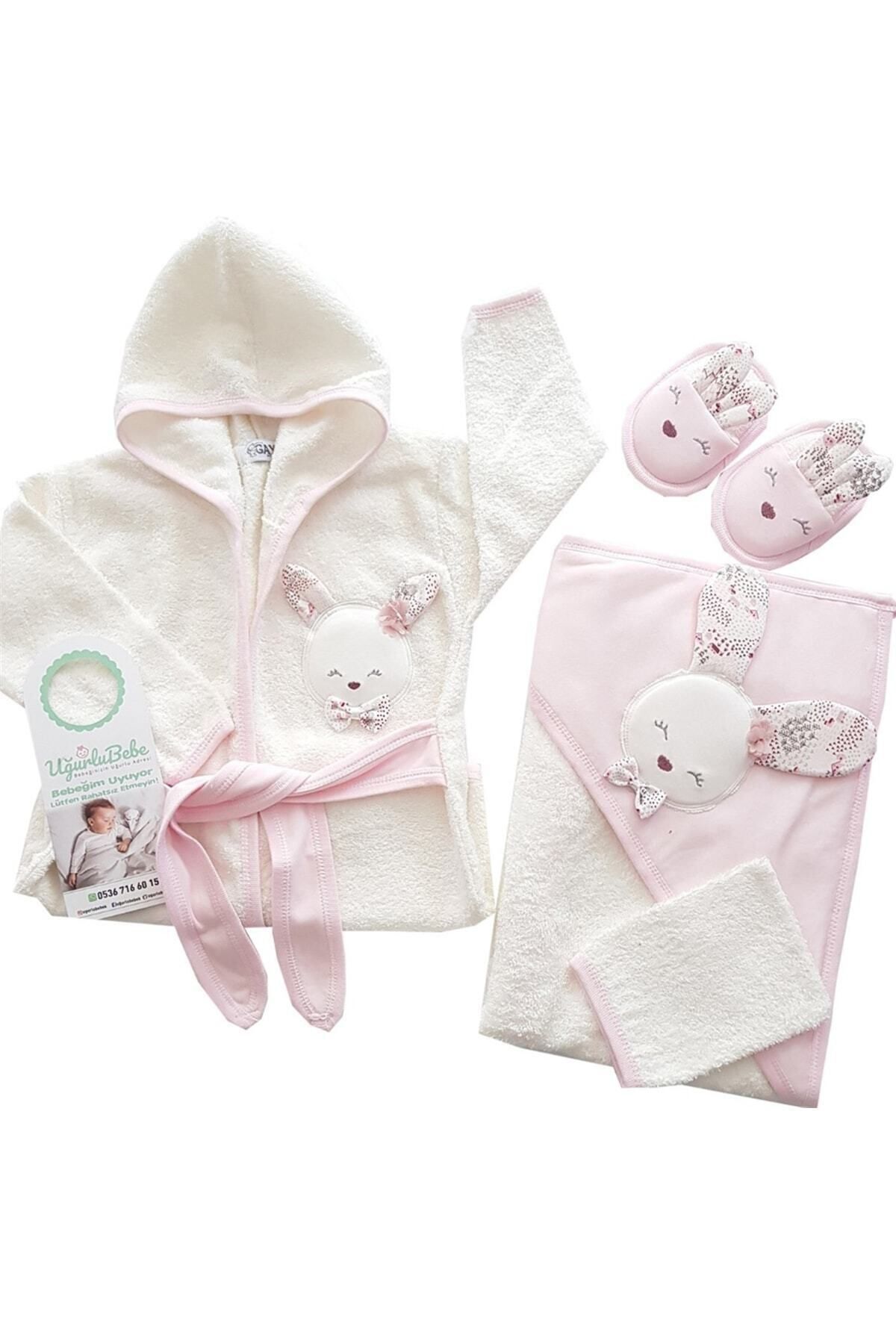 Tavşanlı 4 Parça Bornoz Set