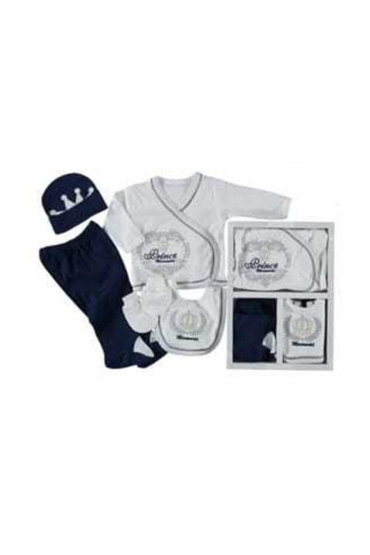 Erkek Bebek Gri Mini World 5'li Zıbın Set