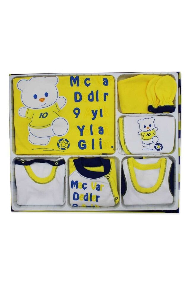 Fenerbahçe Taraftar Marka 10 Parça Hastane Çıkışı Sarı Lacivert - 0-3 Ay
